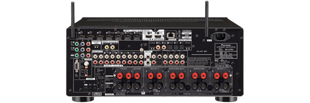 Pioneer SC-LX701 connections